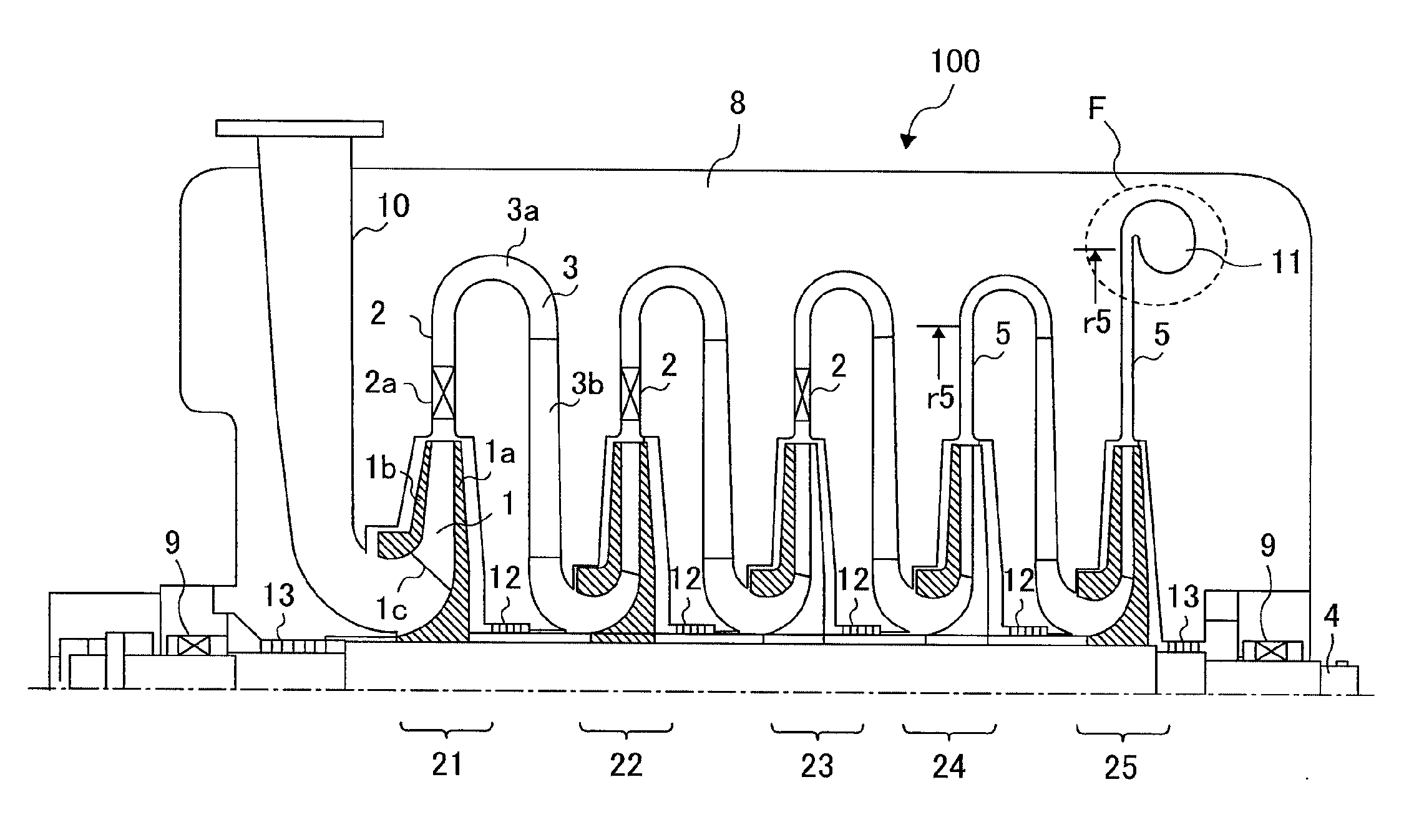 Multistage centrifugal compressor