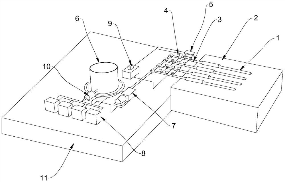 Coal mine intelligent fire preventing and extinguishing integrated grouting device and method