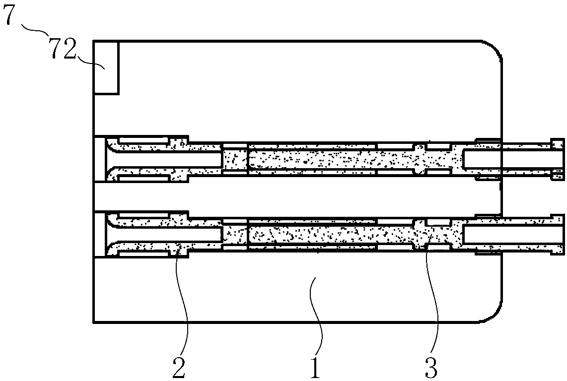 Electric connector in vacuum high-temperature environment