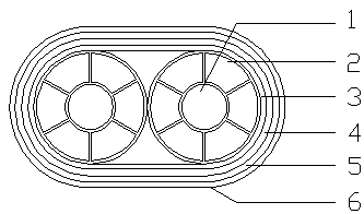 High-frequency low-loss data transmission line