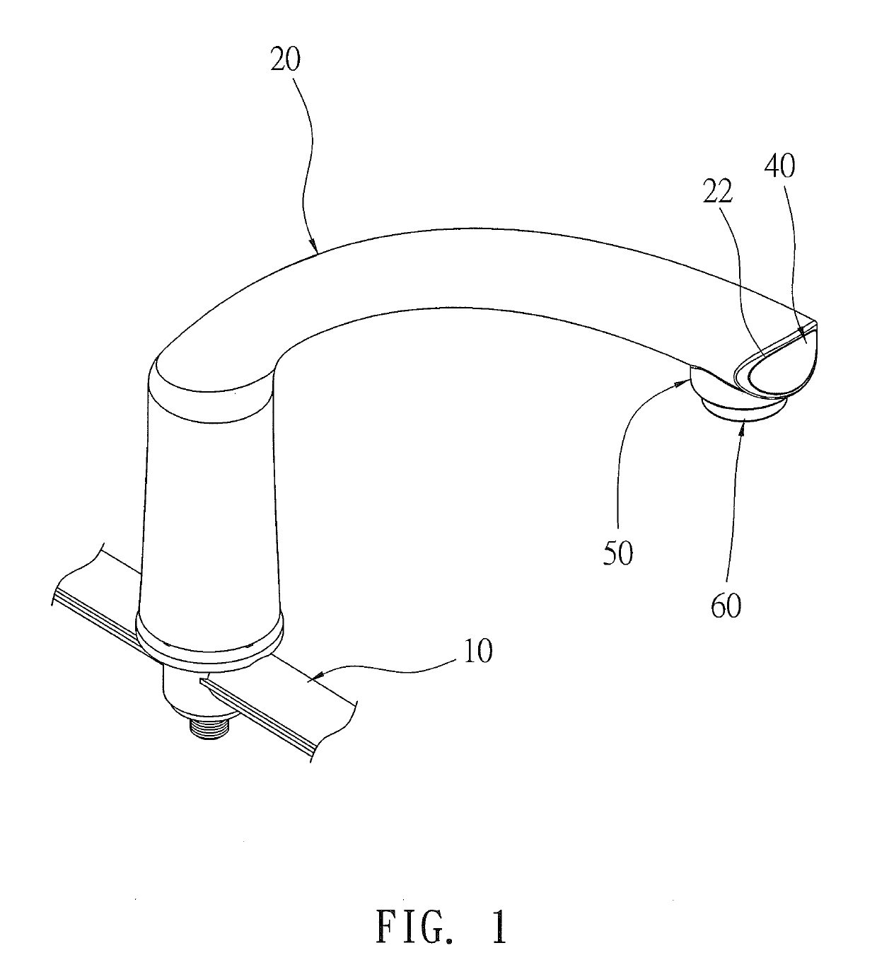 Curved Plastic Faucet