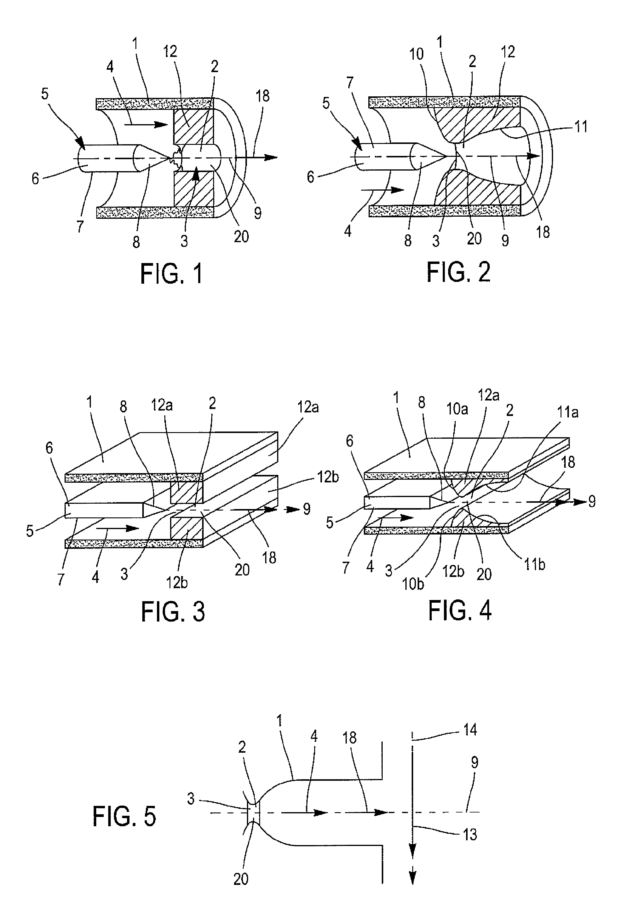 Method and device for adjusting the mass flow rate of a gas stream