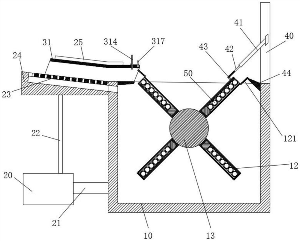 Circulating type cooling tank for plastic tube injection molding