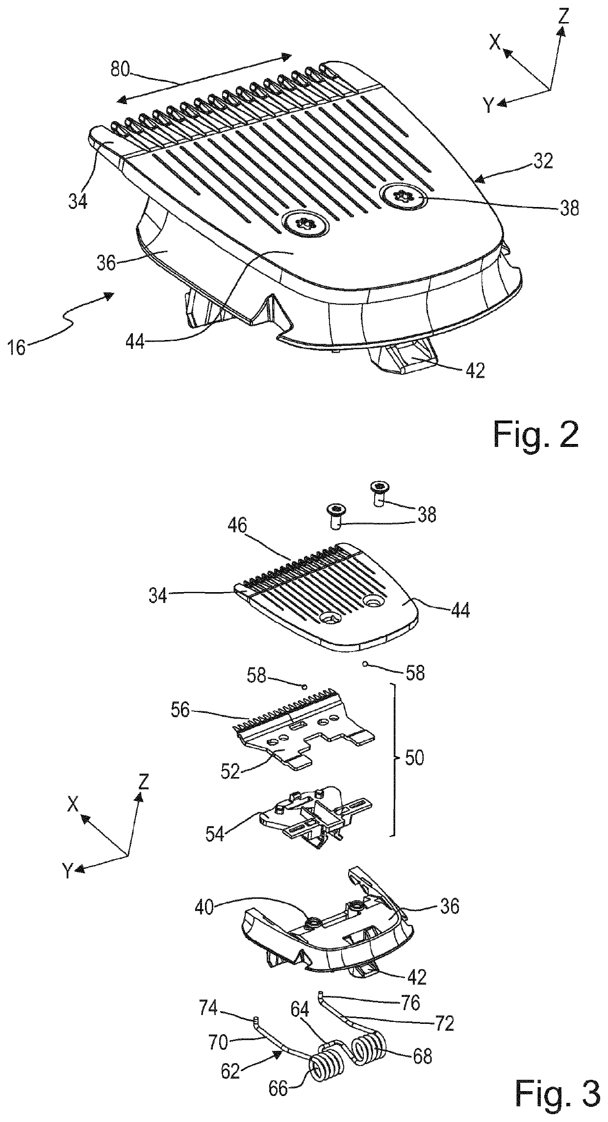 Blade set manufacturing method, blade set and hair cutting appliance