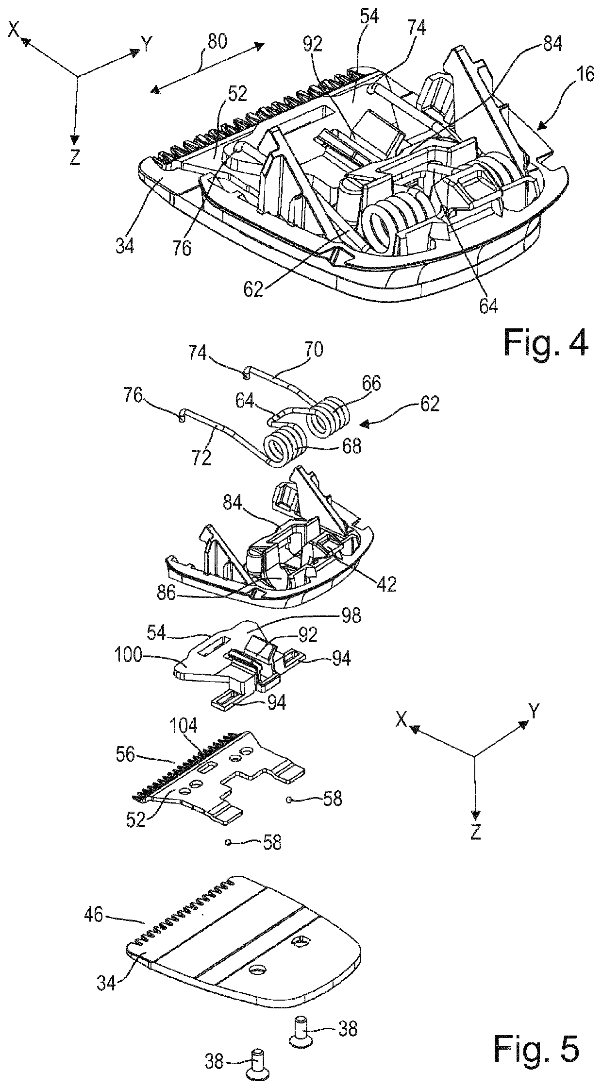 Blade set manufacturing method, blade set and hair cutting appliance