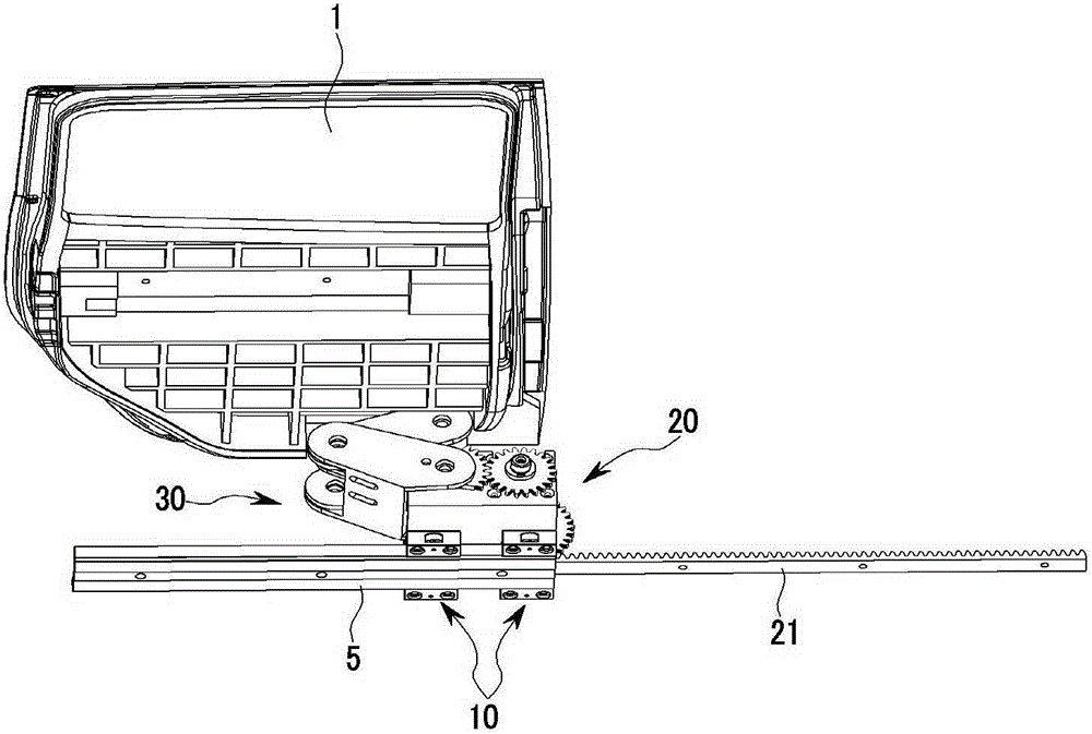 Sliding device for vehicle door