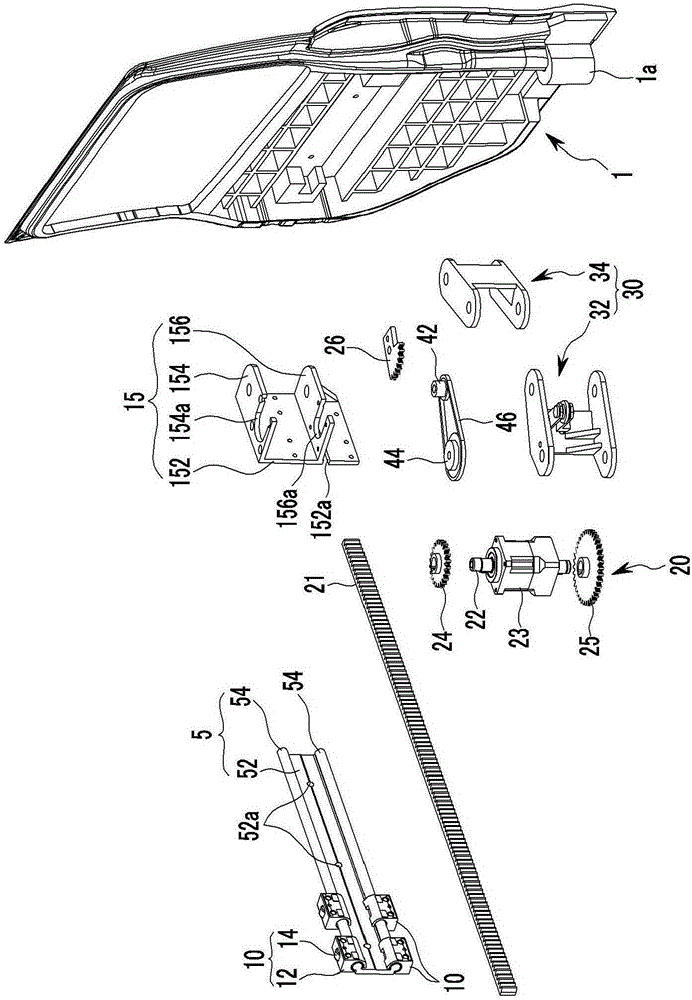 Sliding device for vehicle door