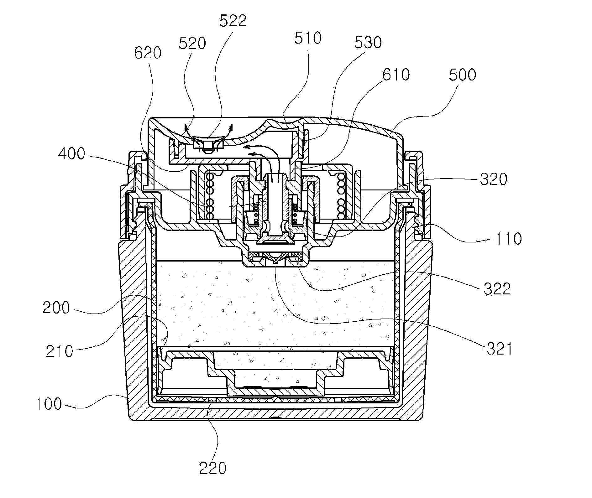 Container Provided with a Vacuum Pump for Cream-Type Cosmetics