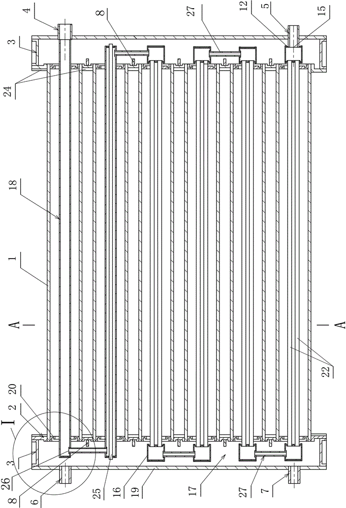 Header body shell tube communication pressure-bearing heat exchanger