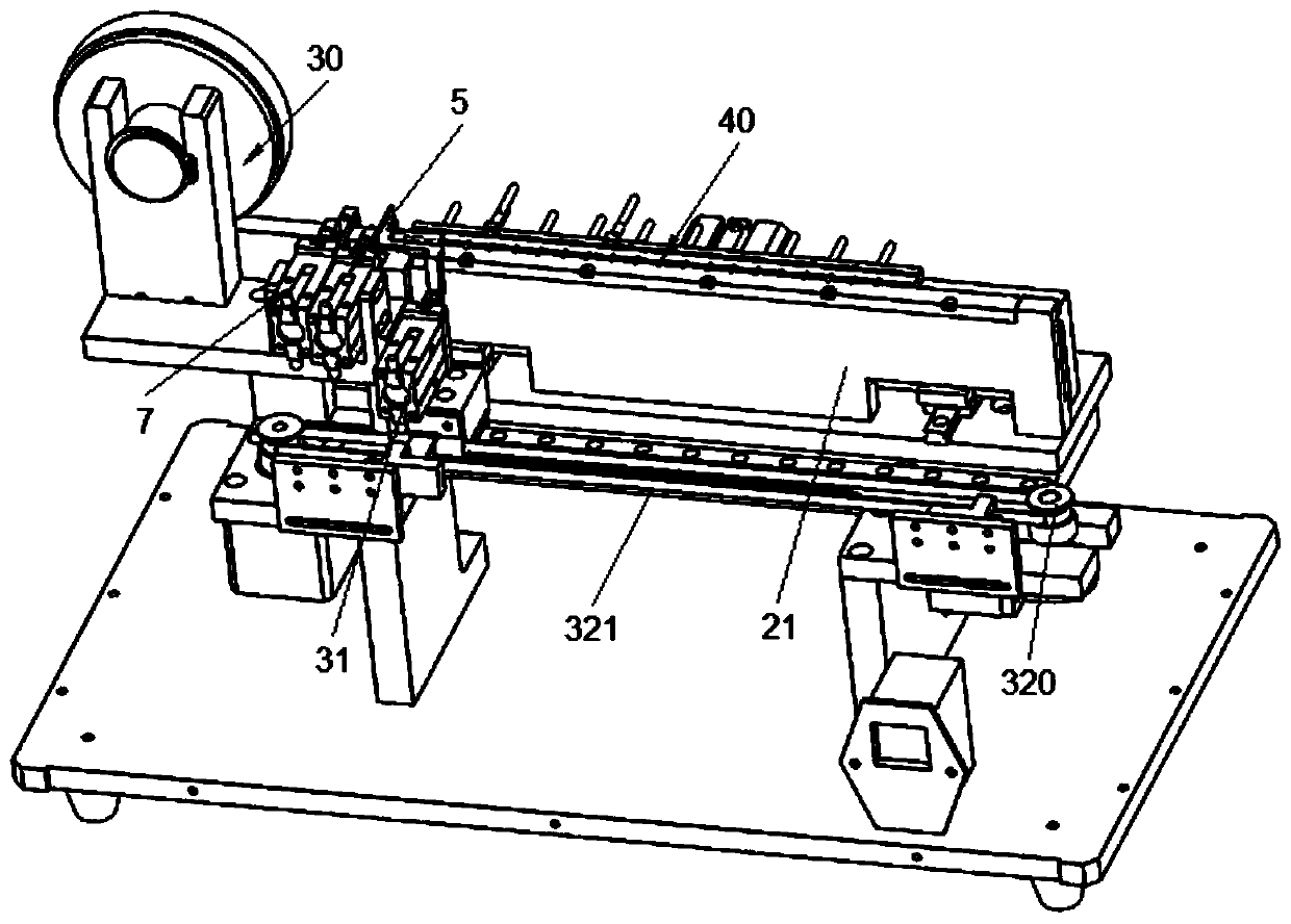 PCB golden finger tape attaching equipment and tape attaching method