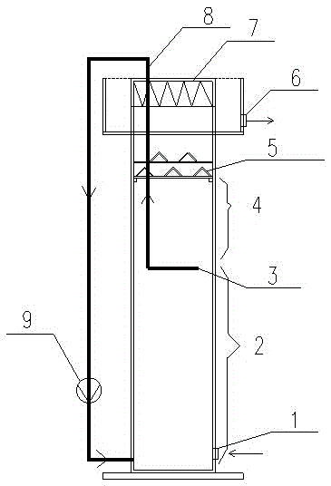 Culture sewage processing system based on EGSB anaerobic reactor