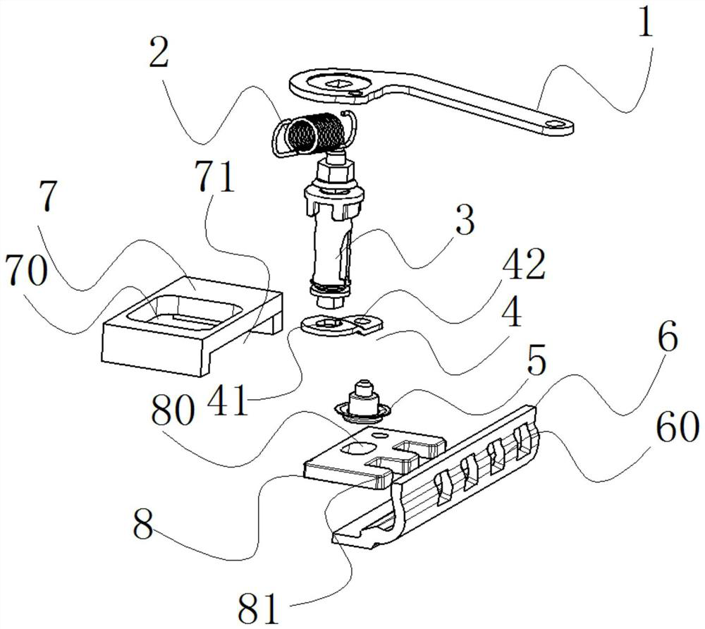 Sliding rail locking and unlocking device for automobile seat