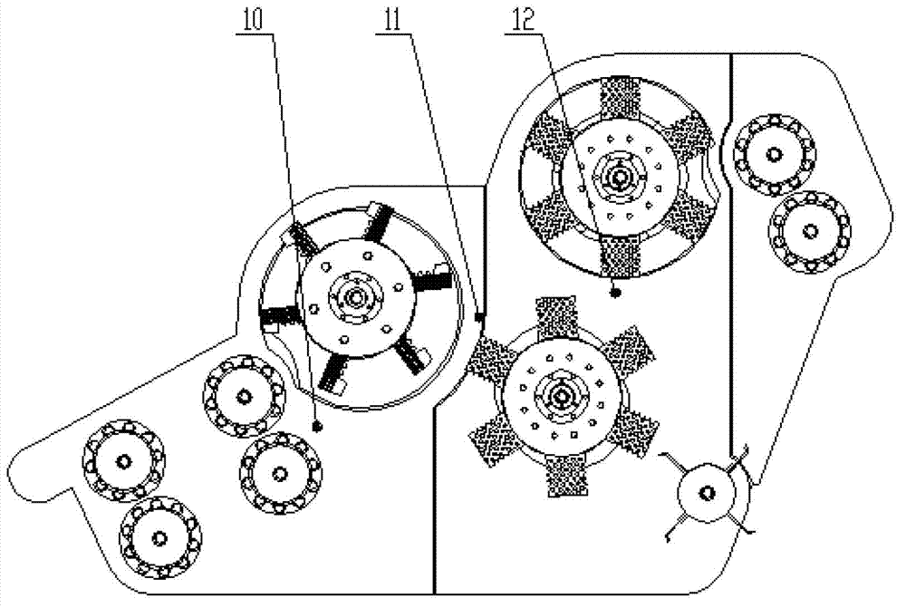 Integral-stalk tip-breaking leaf-peeling and crushing integrated mechanism for sugarcane harvester