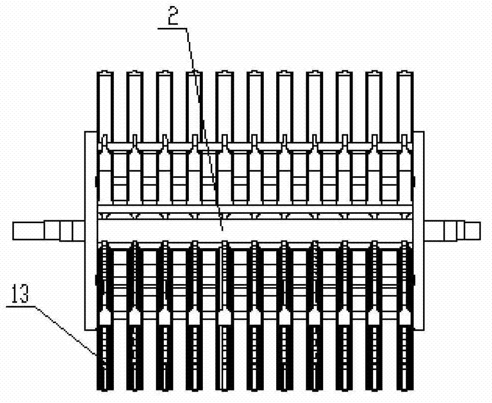 Integral-stalk tip-breaking leaf-peeling and crushing integrated mechanism for sugarcane harvester