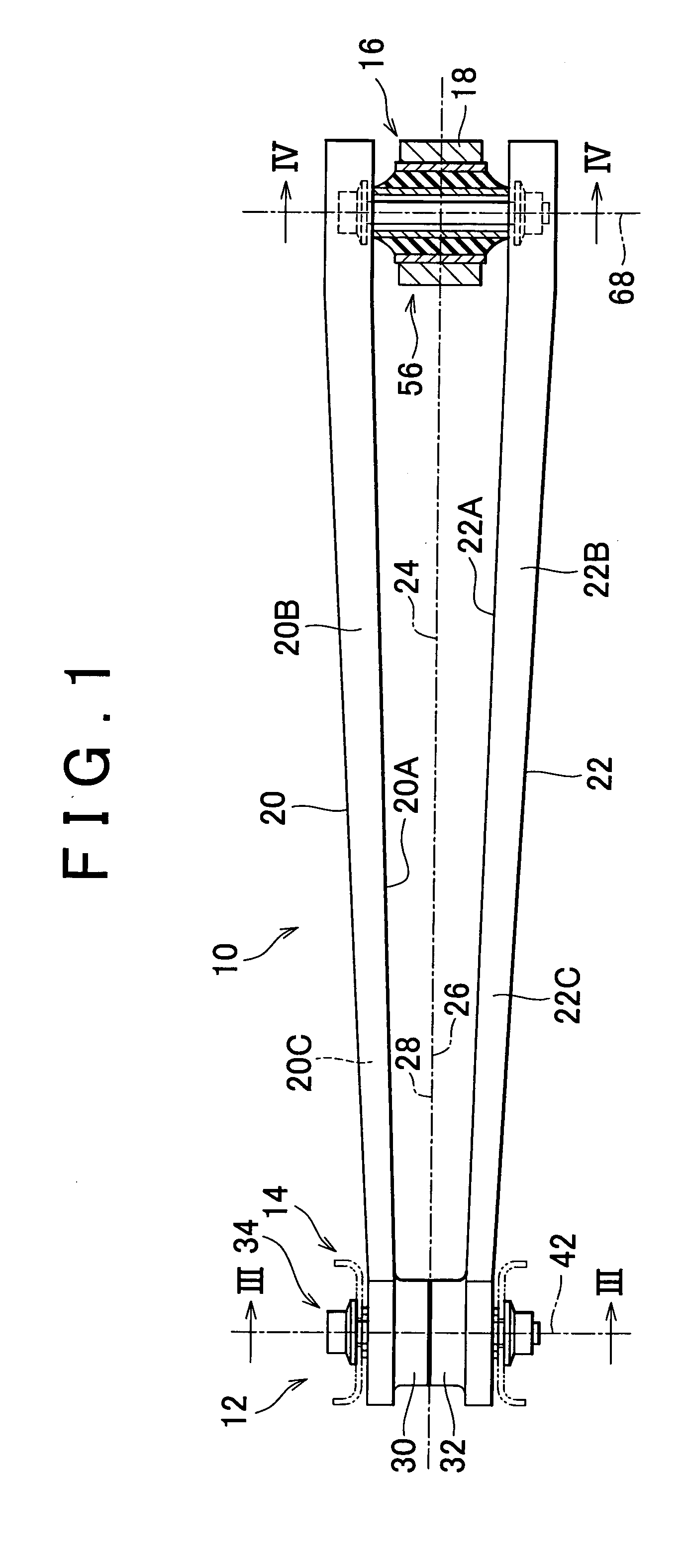 Vehicle suspension arm