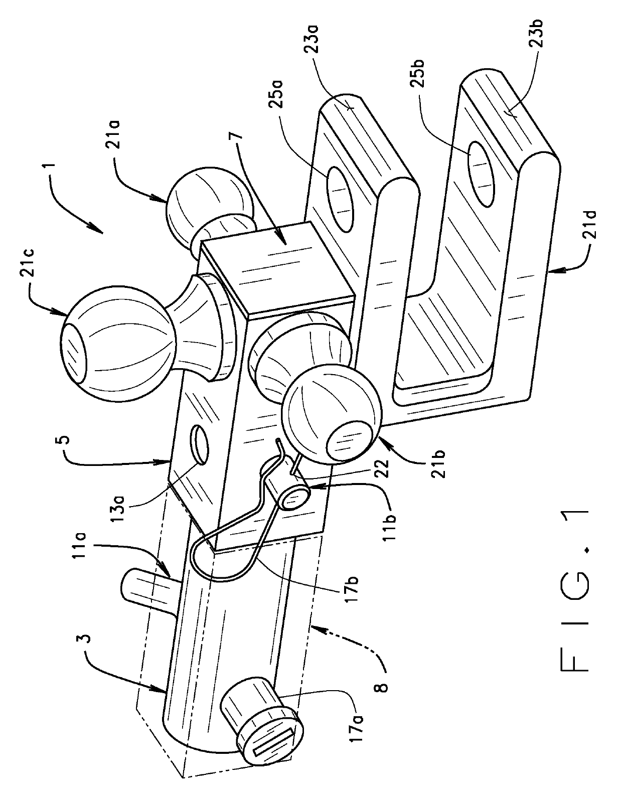 Multiple ball size/clevis hitch