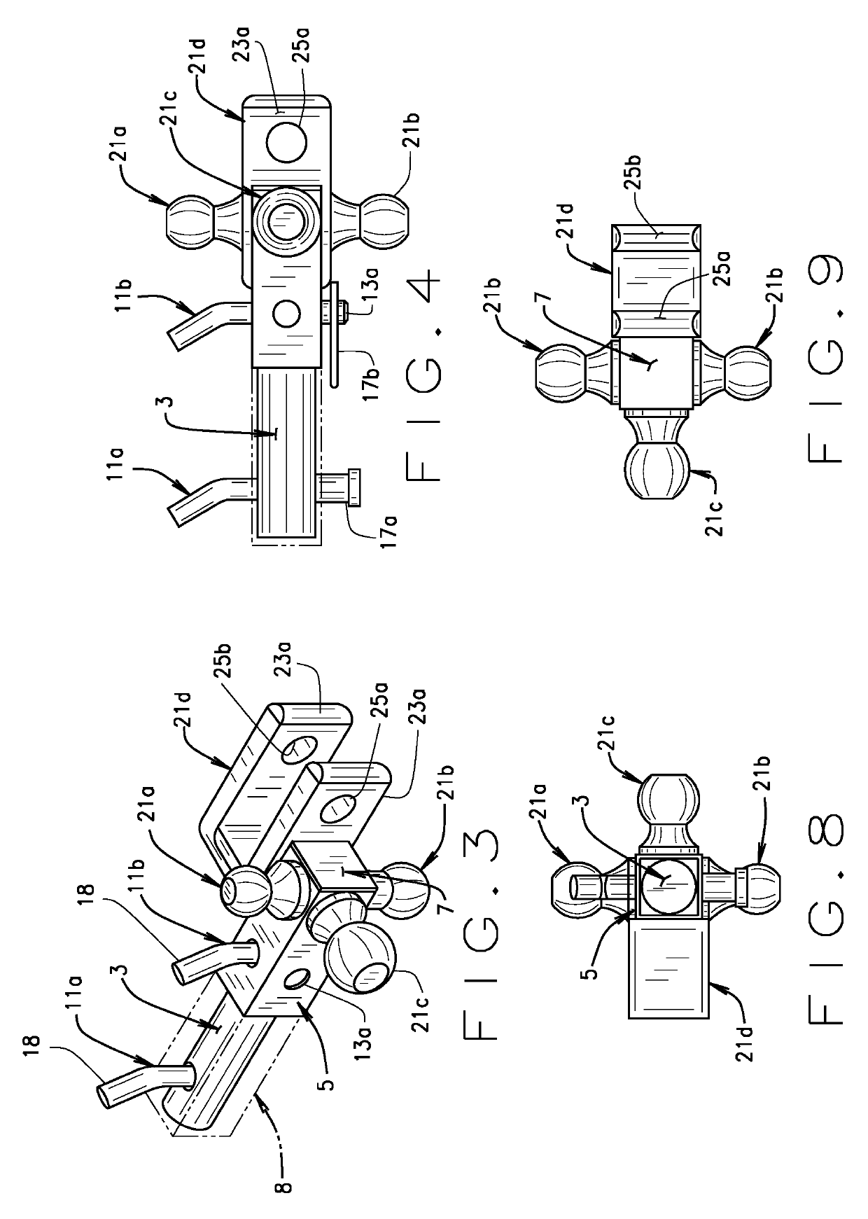 Multiple ball size/clevis hitch