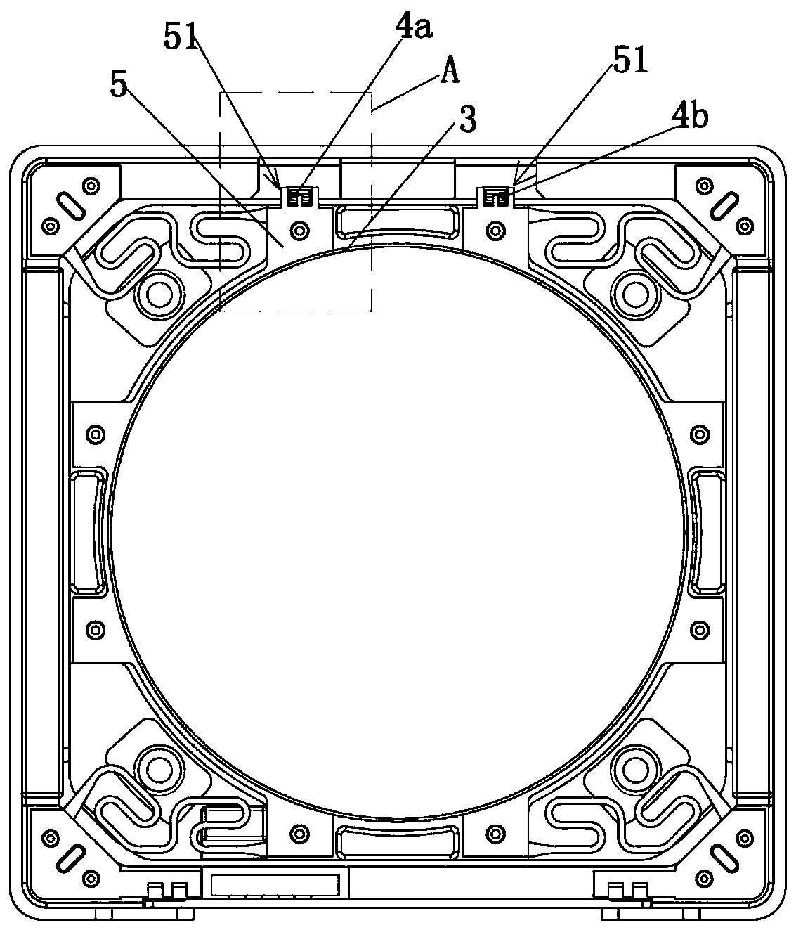 Spring welding structure of motor, winding structure and lens driving motor