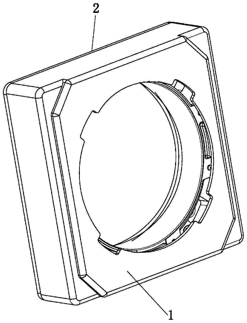 Spring welding structure of motor, winding structure and lens driving motor