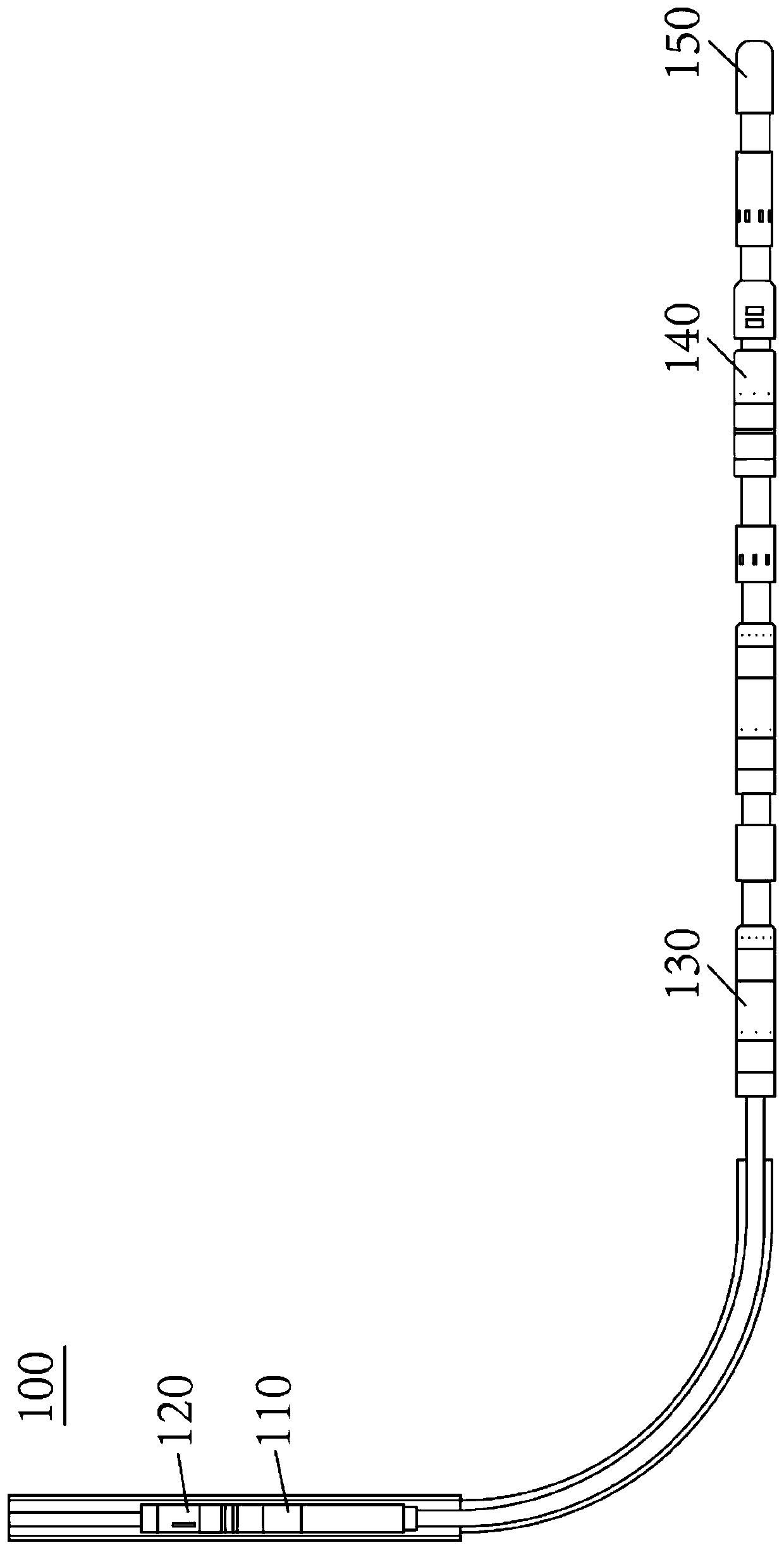 Whole path and infinite stage segmented fracturing tool and use method thereof