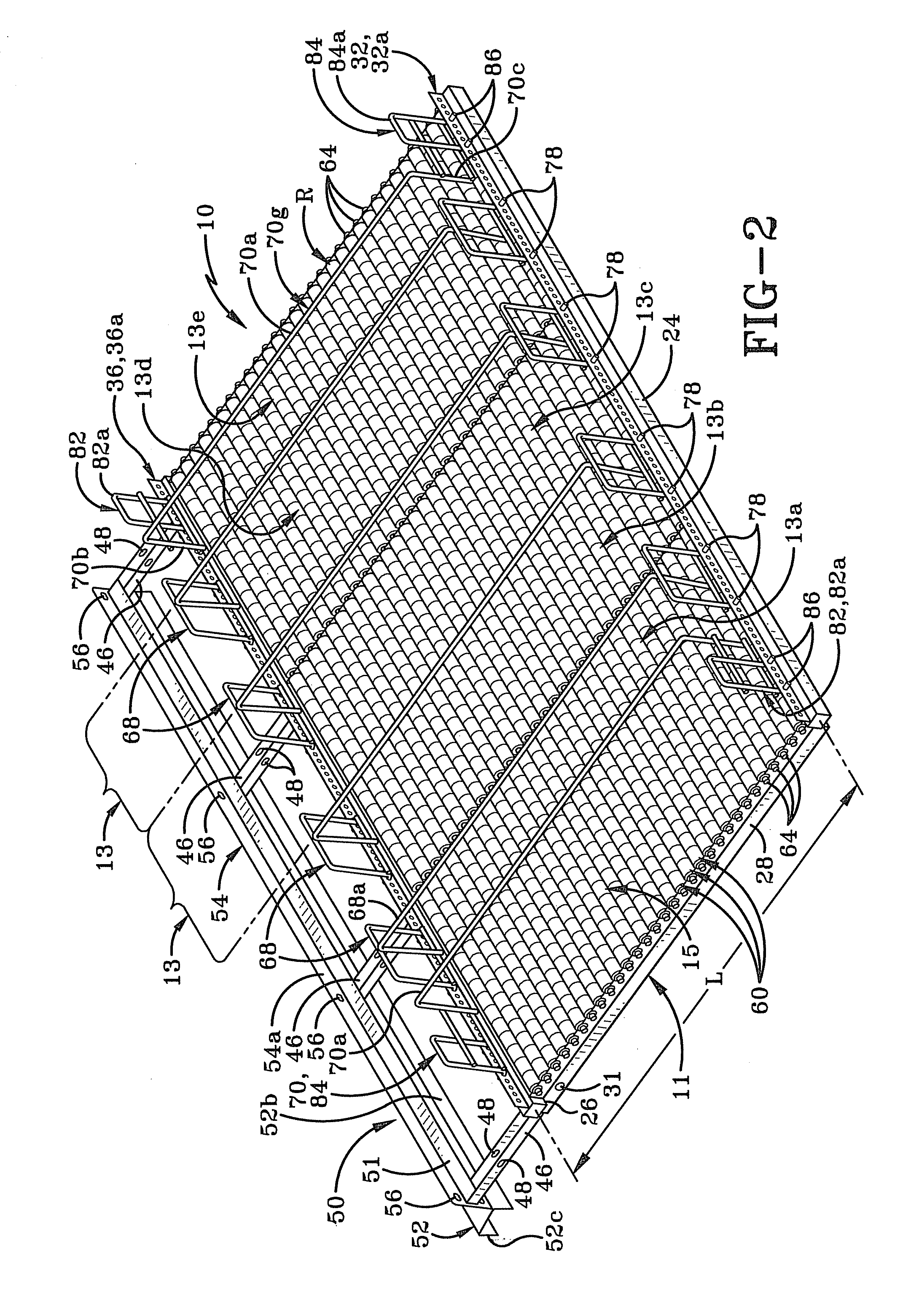 Display assembly with integral roller base