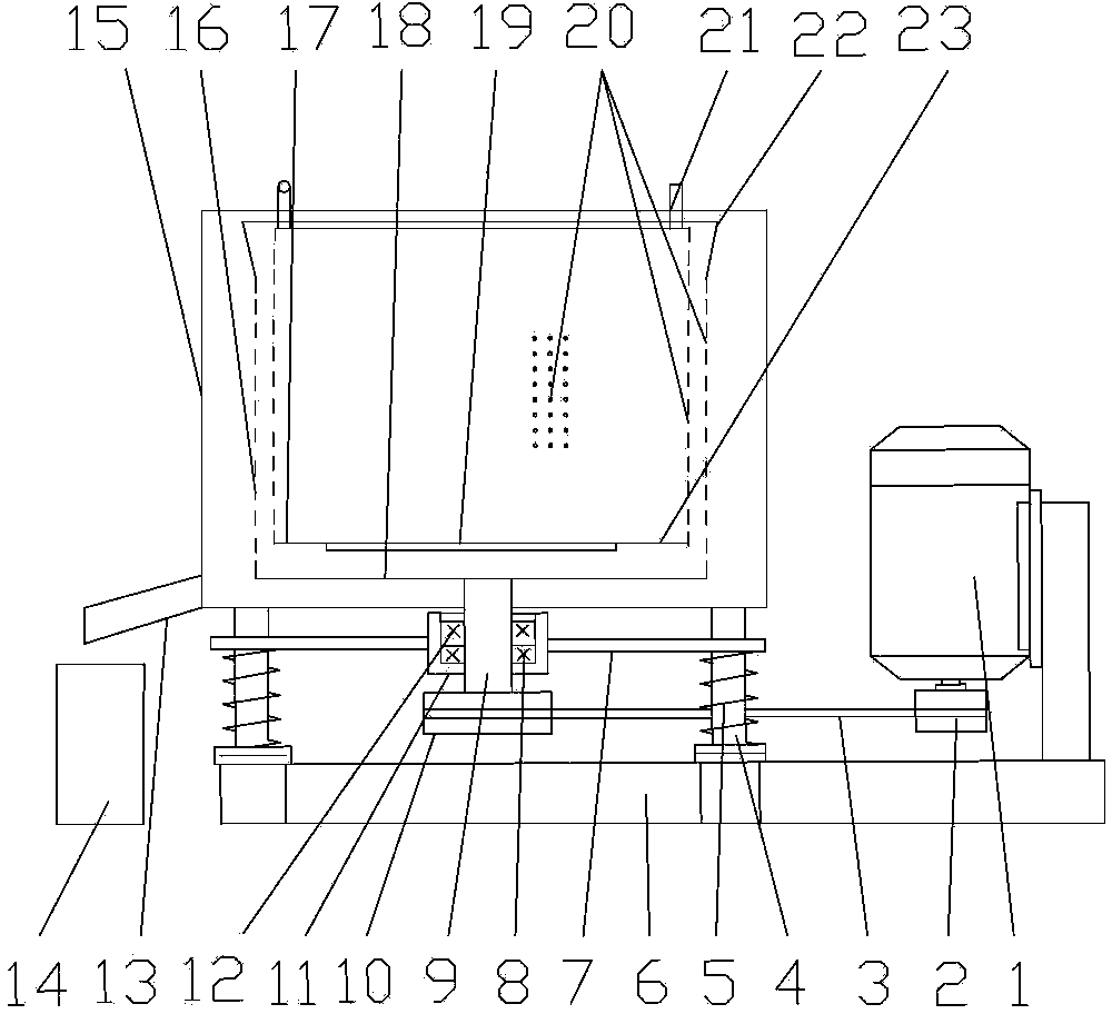 Liquid separating device capable of separating liquid from metal chip materials