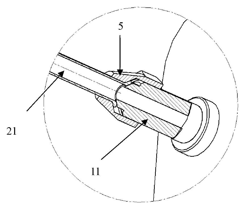 Pressure difference measuring system of automobile postprocessor