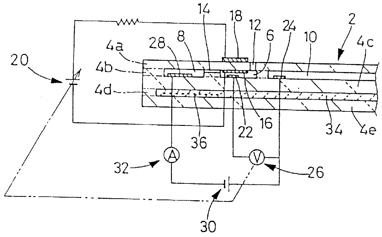 Method of measuring a gas component and sensing device for measuring the gas component