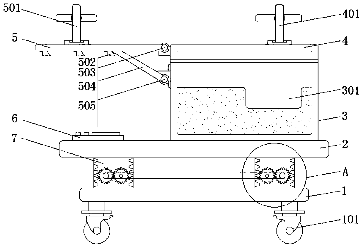 Radiography assisting device applicable to radiography department