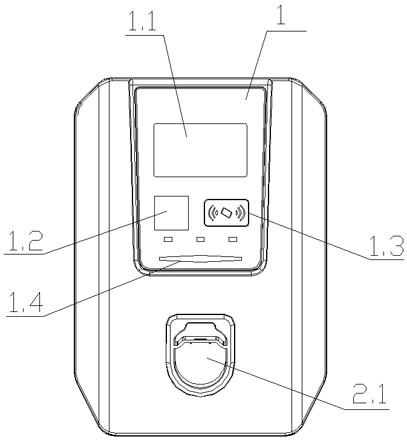 Electric vehicle intelligent charging pile device capable of remotely adjusting power and system thereof