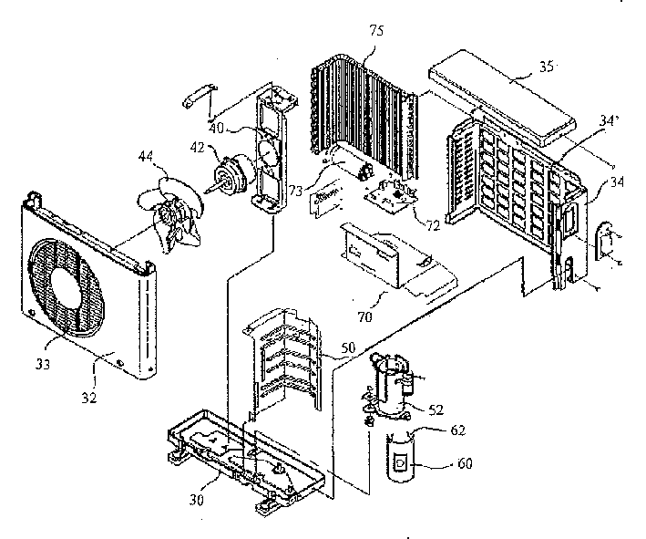 Outdoor unit for air conditioner with loudspeaker