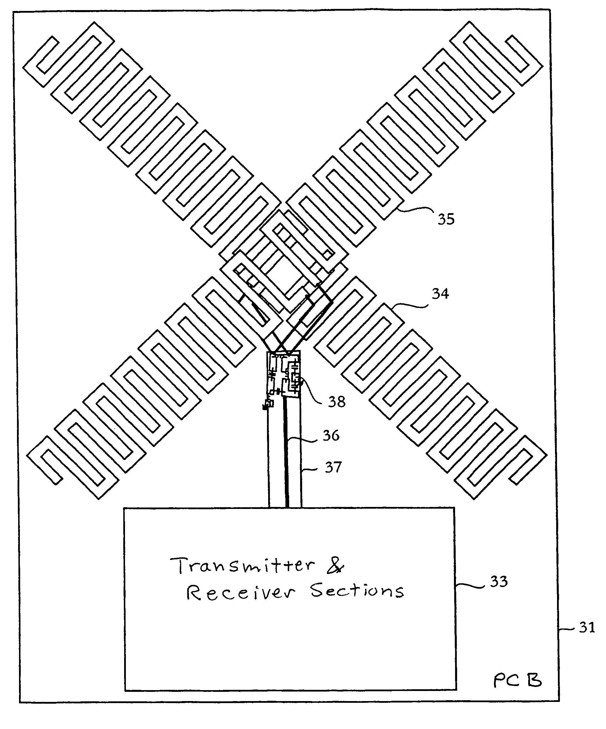 Medical transceiver device and method