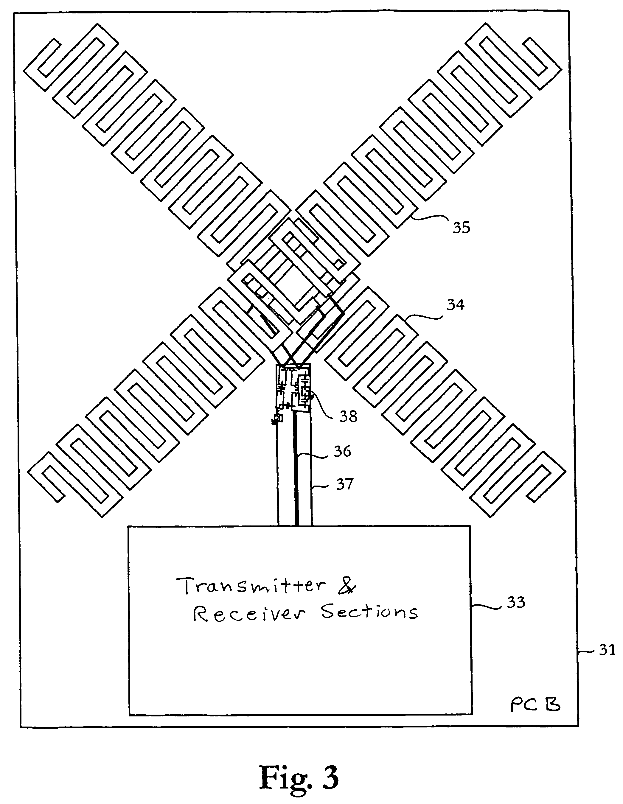 Medical transceiver device and method