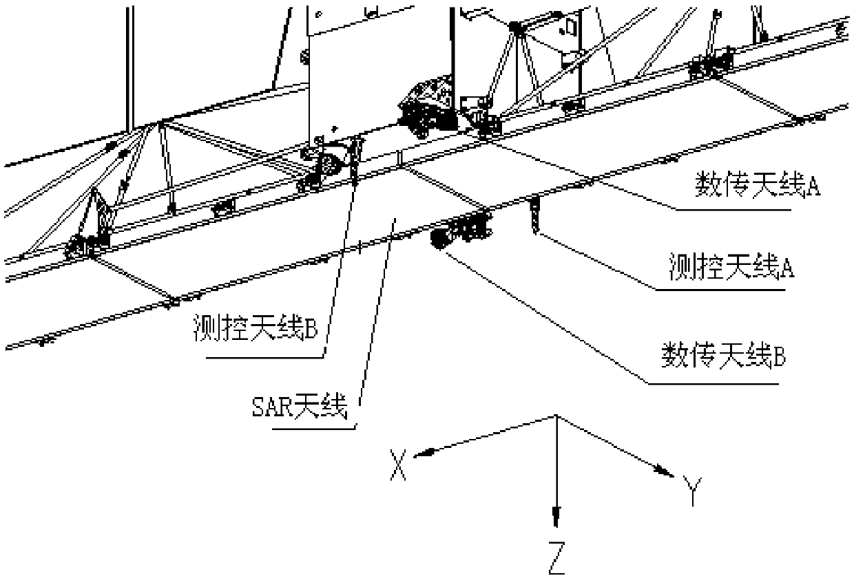 Satellite communication link analysis method under on-orbit complex environment