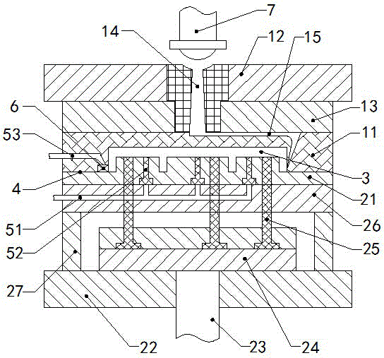 External gas assisted injection mould