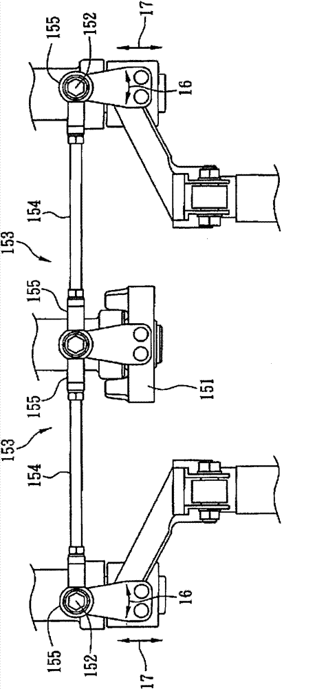 Steering device for vehicle with two front wheels