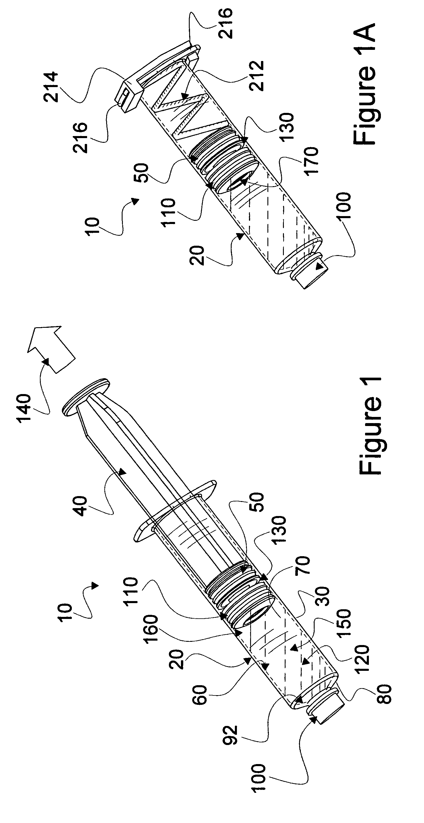 Mixing syringe with and without flush