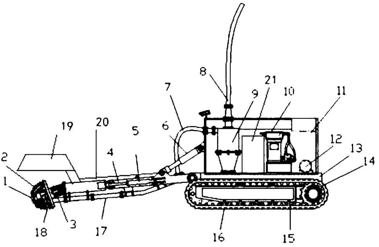 Cutter-suction natural gas hydrate collecting system