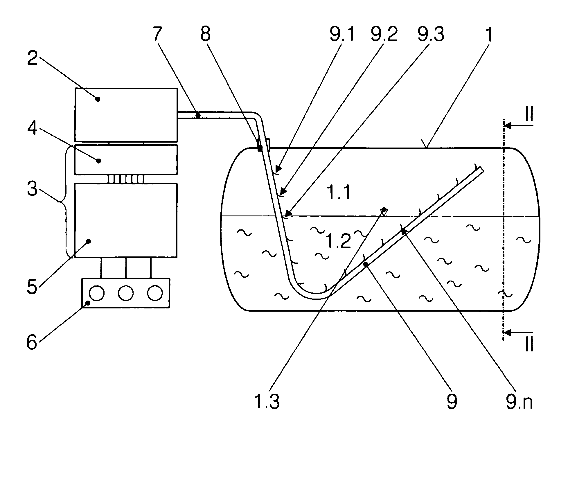 Method and device for the optical measurement of state variables and the level in a container for liquefied gases, and device therefor