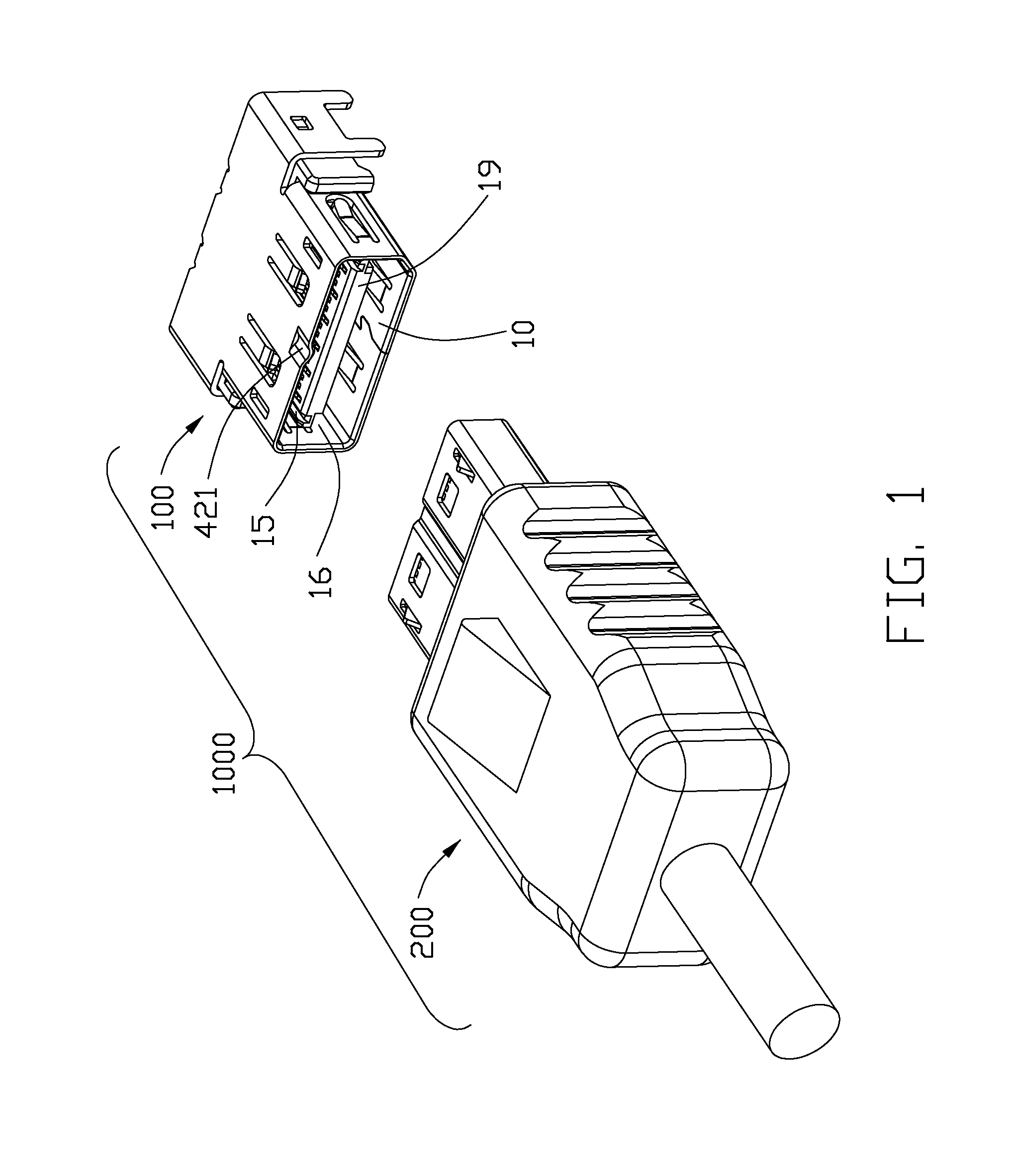 Electrical connector with improved mating member having anti-mismating portion for preventing incorrect insertion