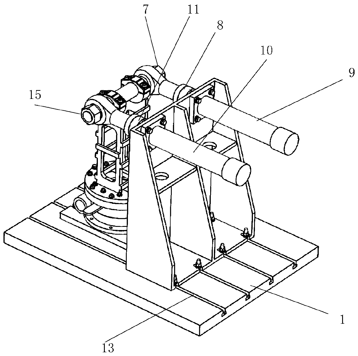 A rigidity detection device for a rotary reducer