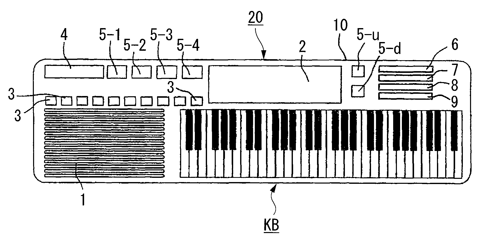 Electronic musical instrument having tuning device