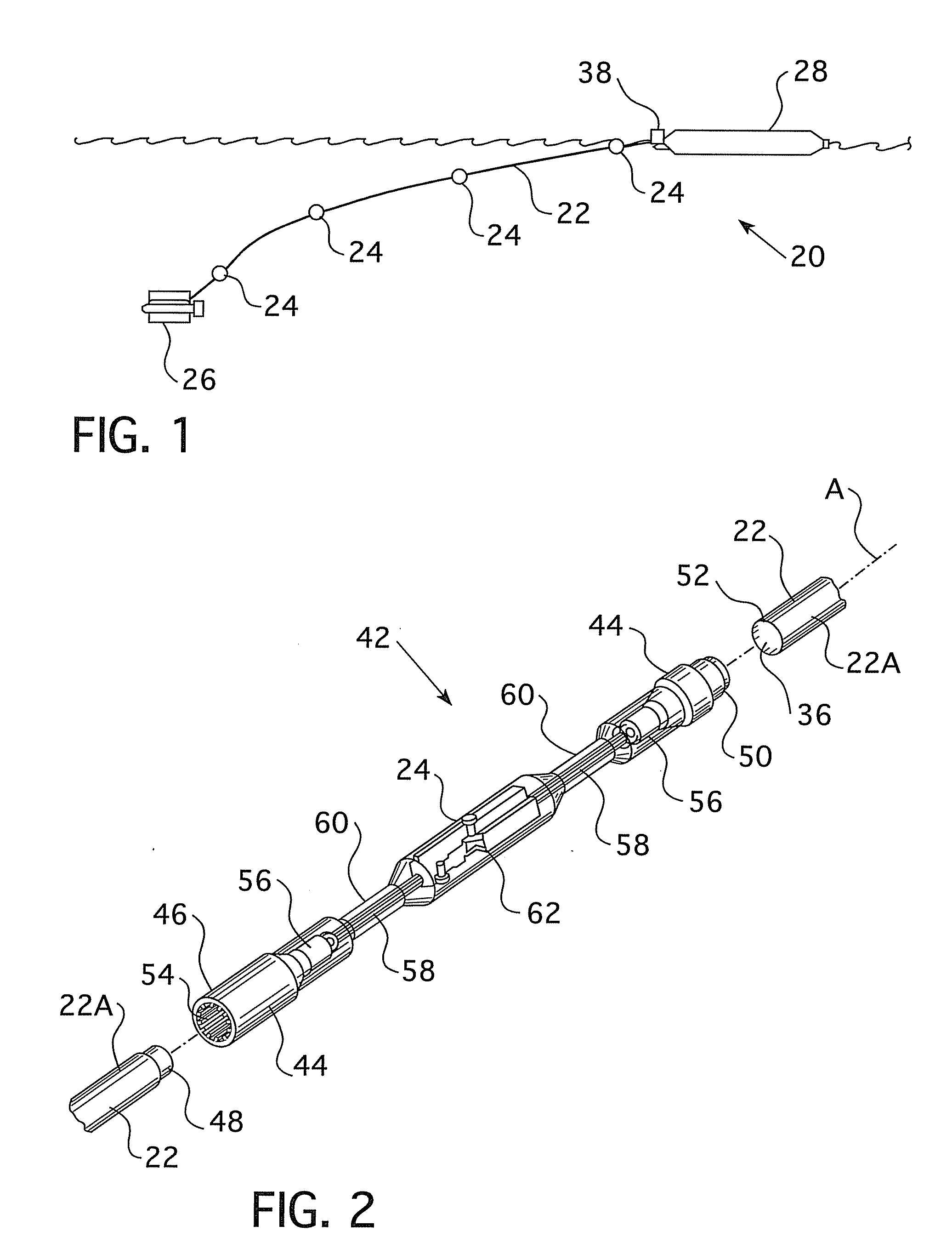 Smart tether system for underwater navigation and cable shape measurement