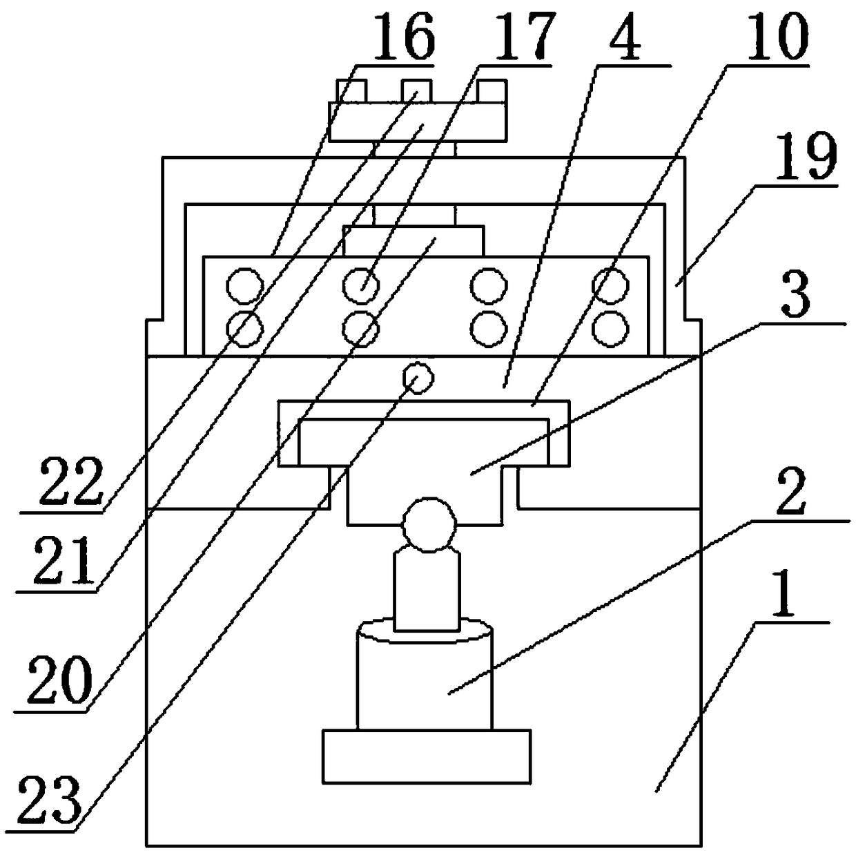 Double-pipe punching mechanism for protective robot