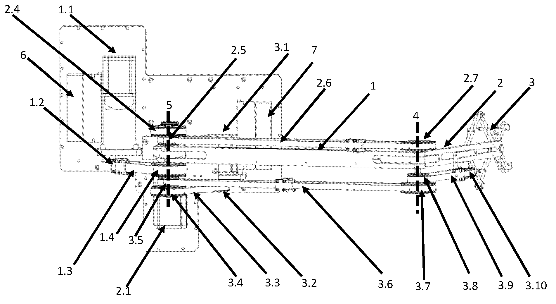 Light mechanical arm mechanism