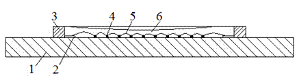 COB type LED packing piece based on beryllium oxide ceramic substrate and production method