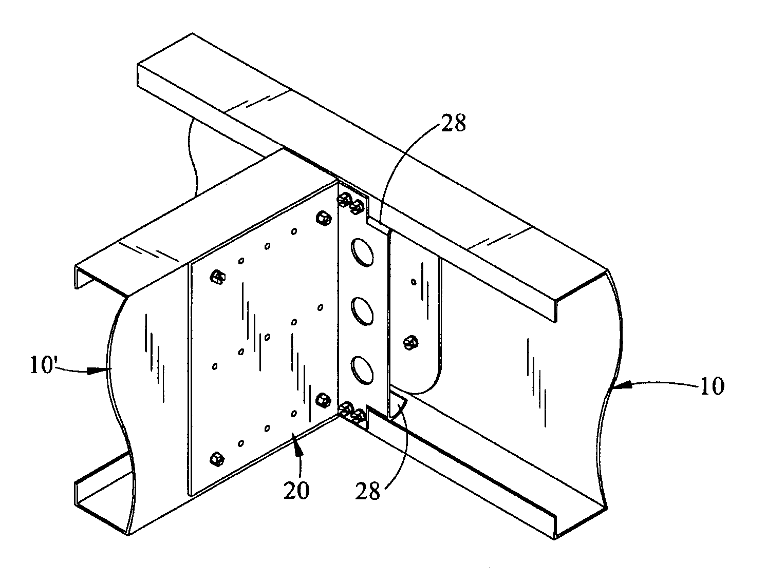 Connectors, tracks and system for smooth-faced metal framing