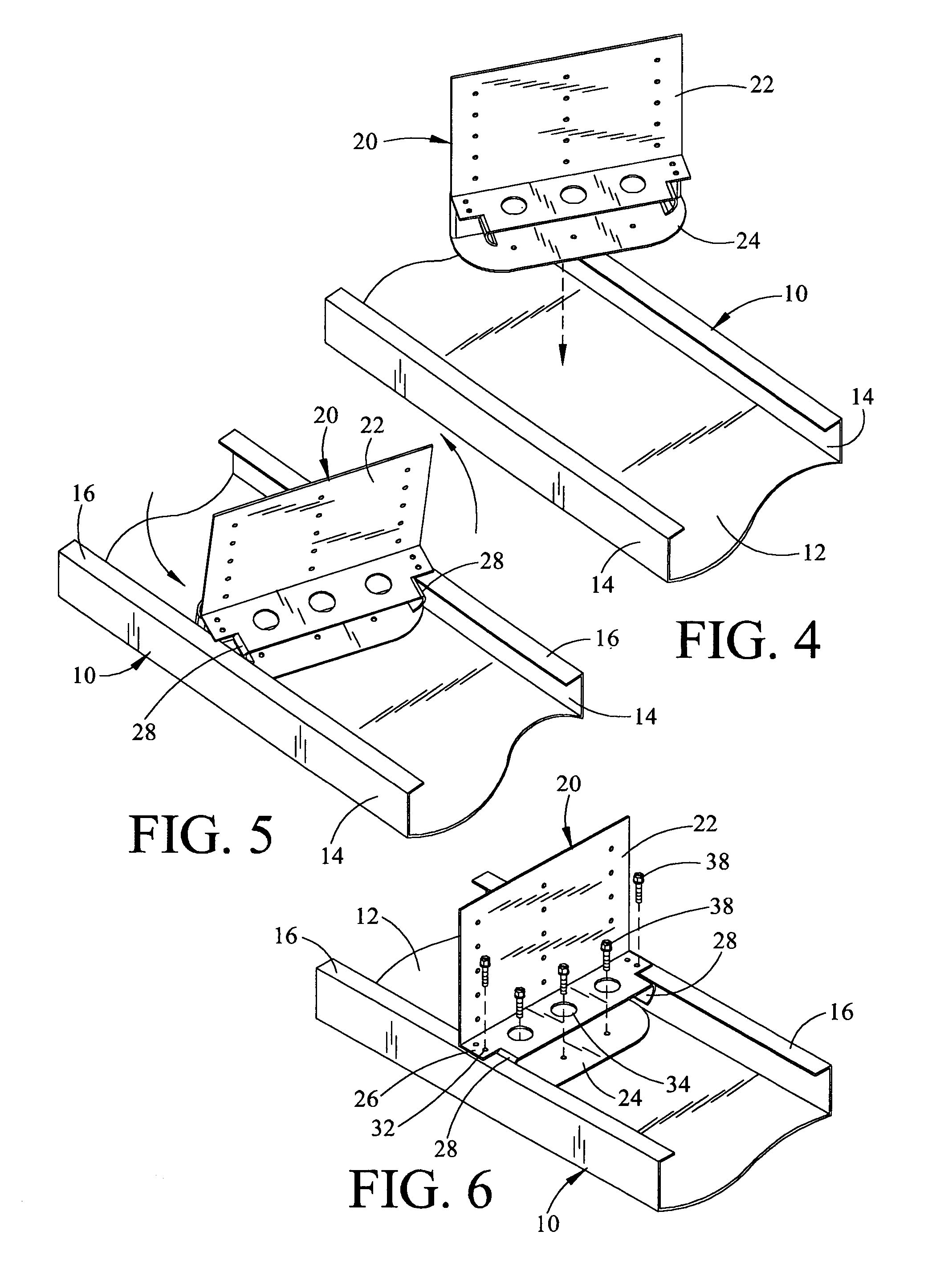 Connectors, tracks and system for smooth-faced metal framing