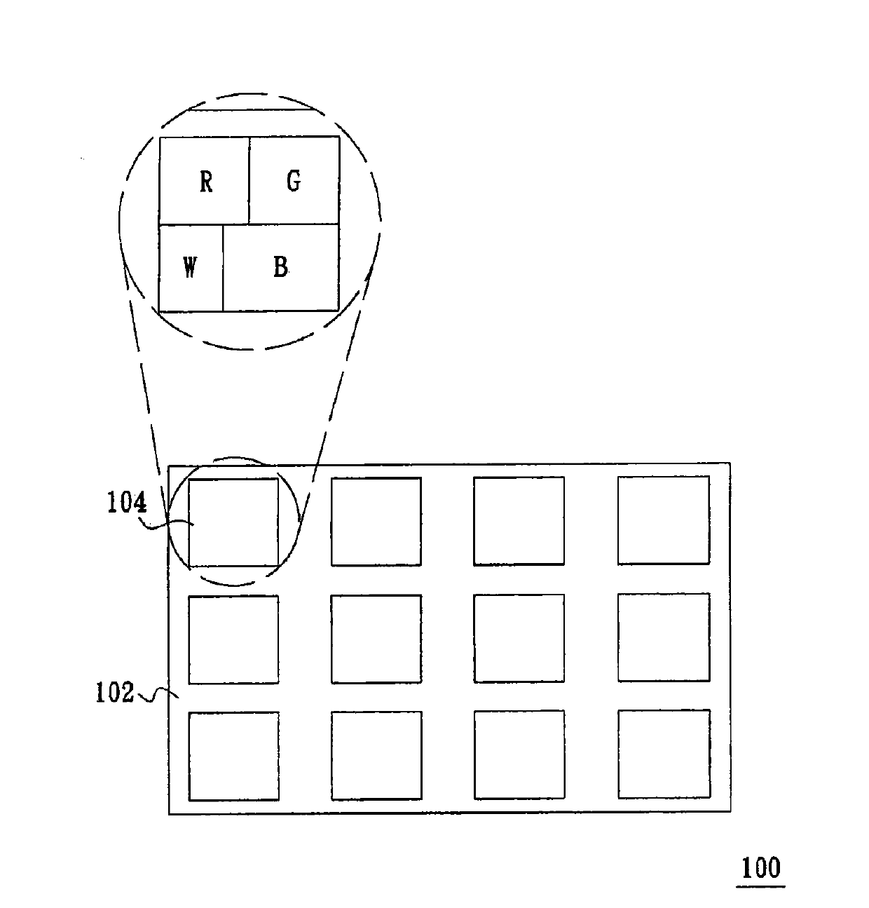 Display, display panel and color optical filter thereof