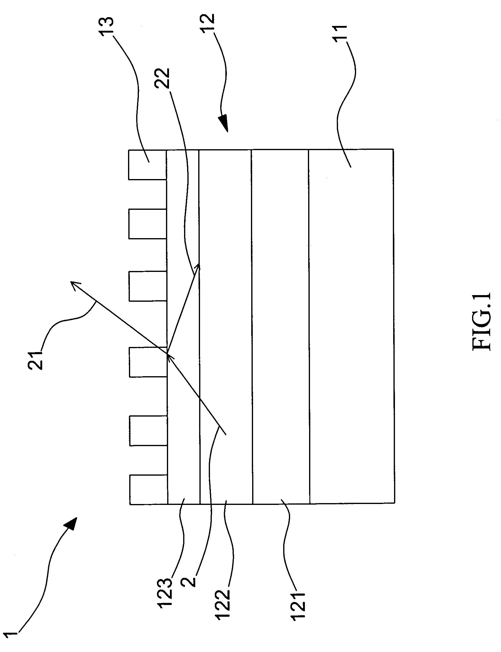 LED device having reduced spectrum